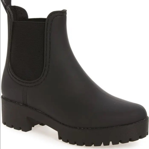 Black Waterproof Jeffrey Campbell Chelsea Boot. Style-“Hydra” - Picture 2 of 3